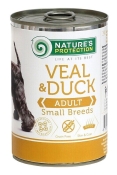 Nature`s Protection Adult Small Breeds With Veal and Duck влажный корм для собак мелких пород с телятиной и уткой 400 г (арт KIK45096)