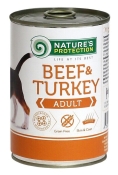 Nature's Protection Adult Beef and Turkey влажный корм для собак всех пород с говядиной и индейкой 400 г (арт KIK45097)