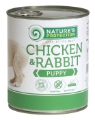 Nature's Protection Puppy Chicken and Rabbit влажный корм для щенков всех пород с курицей и кроликом 400 г (арт KIK45090)