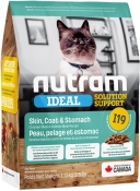 Nutram I19 Sensetive Chiken & Salmon сухой корм для кошек с проблемами кожи или желудка 1.13 кг (арт I19_(1,13kg))