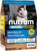 Nutram S5 Sound Balanced Adult & Senior Chiken & Salmon сухой корм для кошек 0.34 кг (арт S5_(340g))