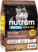 Nutram T22 Turkey & Chiken беззерновой сухой корм для кошек 1.13 кг (арт T22_(1,13kg))