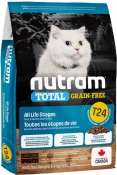 Nutram T24 Salmon & Trout беззерновой сухой корм для кошек 5.4 кг (арт T24_(5.4kg))