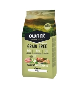 Ownat Cat Grain Free Adult Chicken & Turkey cухой беззерновой корм для котов с курицей и индейкой 8 кг (арт 701653)