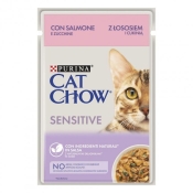 Purina Cat Chow Sensitive влажный корм для кошек 85 г (арт 8445290426574)