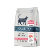 Quattro Cat Extra Salmon Sterilised Adult сухой корм для взрослых стерилизованных котов с мясом лосося 1.5 кг (арт 07738)
