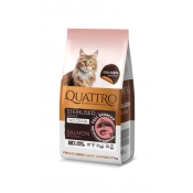 Quattro Cat Grain Free Salmon & Krill Sterilised Adult сухой беззерновой корм для взрослых стерилизованных котов с мясом лосося и крилем 7 кг (арт 7948)