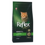 Reflex Plus Cat Chiken полноценный сухой корм для кошек с курицей 15 кг (арт RFX-403)