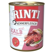 Rinti Dog Kennerfleisch Grain Free With Veal влажный корм для собак, беззерновой с телятиной 800 г (арт 91080)