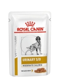 Royal Canin Dog Urinary S/O Moderate Calorie Pouches Adult Chicken & Pork влажный лечебный корм для взрослых собак склонных к лишнему весу при заболевании мочевыводящих путей с курицей и свининой 100 г (арт R386668)