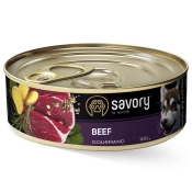 Savory Dog Gourmand Beef влажный корм для собак с говядиной 100 г (арт 30419)