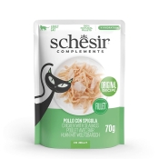 Schesir Cat Chicken Seabass In Jelly влажный корм для взрослых котов с курицей и окунем 70 г (арт 121745)