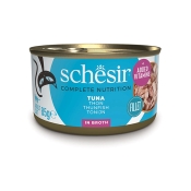 Schesir Cat Tuna in Cooking Water влажный корм для кошек с тунцем в собственном соке 85 г (арт 750105)