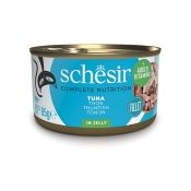Schesir Cat Tuna in Jelly влажный корм для кошек с тунцем в желе 85 г (арт 750013)