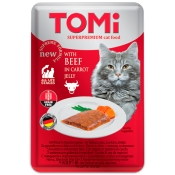 TOMi Cat Beef in Carrot Jelly влажный корм для котов говядина в морковном желе 100 г (арт 490860)