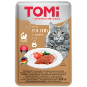 TOMi Cat Poultry In Tomato Jelly влажный корм для котов птица в томатном желе 100 г (арт 490884)