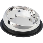 Trixie Feed Bowl for short-nosed breeds, stainless steel миска для короткомордых пород собак с нержавеющая стали 700 мл (арт 25201)