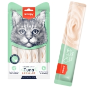Wanpy Creamy Lickable Treats Tuna & Scallop ласощі для котів з тунцем і морським гребінцем 70 г (арт RAC-51)