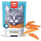 Wanpy Soft Chicken Jerky Strips філе куряче в'ялені смужки ласощі для котів 80 г (арт CA-04S-01)