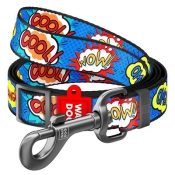 Повідець WAUDOG Nylon, "ВАУ", регульований, Ш 20 мм, Дл 152-183 см, M (арт 5308)