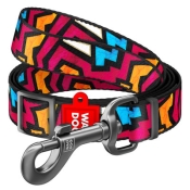 Повідець WAUDOG Nylon, "Графіті", регульований, Ш 15 мм, Дл 152-183 см, S (арт 5350)