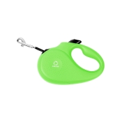 Collar Light green повідець-рулетка для собак салатова зі світловідбивною стрічкою розмір M (арт 81255)