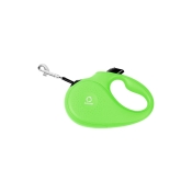 Collar Light green повідець-рулетка для собак салатова зі світловідбивною стрічкою розмір XS (арт 81235)