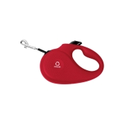 Collar Red повідець-рулетка для собак червона зі світловідбивною стрічкою розмір S (арт 81243)