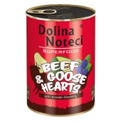 Dolina Noteci Dog Superfood Beef & Goose Hearts вологий беззерновий корм для собак з яловичими та гусячими серцями 400 г (арт DN 400 (640))