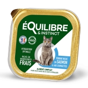 Equilibre & Instinct Cat Sterilised Salmon & Zucchini вологий корм для стерилізованих котів з лососем та кабачком 85 г (арт 7980)