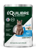 Equilibre & Instinct Cat Sterilised Trout, Zucchini & Thyme вологий корм для стерилізованих котів фореллю, кабачком і чебрецем 85 г (арт 7975)