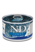 Farmina Dog N&D Ocean Grain Free Herring & Shrimp Adult Mini вологий беззерновий корм для дорослих собак дрібних порід з м’ясом оселедця та креветками