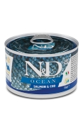 Farmina Dog N&D Ocean Grain Free Salmon & Cod Adult Mini вологий беззерновий корм для дорослих собак дрібних порід з м’ясом лосося та тріскою