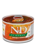 Farmina Dog N&D Pumpkin Grain Free Venison Adult Mini вологий беззерновий корм для дорослих собак дрібних порід з м’ясом оленини та гарбузом
