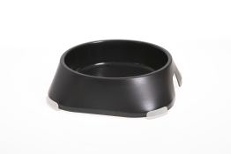 Fiboo Bowl Black S миска для тварин з антиковзними накладками чорна 200 мл (арт FIB0103)