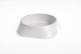 Fiboo Bowl White M миска для тварин з антиковзними накладками біла 400 мл (арт FIB0111)