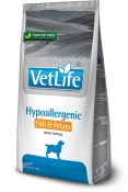 Farmina Vet Life Dog Fish & Potato Hypoallergenic Adult All Breeds сухий лікувальний корм для дорослих собак усіх порід при харчовій непереносимості з м’ясом риби та картоплею 12 кг (арт 181147)