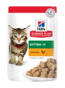 HILL'S SP Kitten Chicken вологий корм для кошенят з куркою у соусі 85 г (арт 604034)