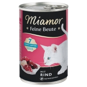 Miamor Cat Feine Beute with Beef вологий корм для котів беззерновий з яловичиною 400 г (арт 74460)