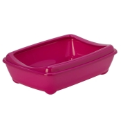Moderna Medium туалет с бортиком для кошек ярко-розовый 42Х31Х13 см (арт C132328)