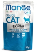 Monge Cat Grill Senior Mackerel вологий беззерновий корм для котів 85 г (арт 70013666)