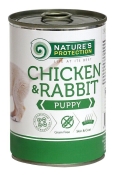 Nature's Protection Puppy Chicken and Rabbit вологий корм для цуценят всіх порід з куркою та кроликом 800 г (арт KIK45091)