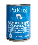 Petkind Lamb Tripe Formula вологий корм для собак з новозеландським ягням, м'ясом канадської індички та овечим рубцем 369 г (арт Pk00540)