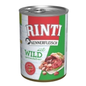 Rinti Dog Kennerfleisch Grain Free With Game вологий корм для собак, беззерновий з дичиною 400 г (арт 91054)