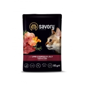 Savory Lamb&Pumkin in Jelly for Kitten вологий корм для кошенят, ягня з гарбузом у желе 85 г (арт 20086)