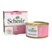 Schesir Cat Salmon in Cooking Water вологий корм для котів з лососем у власному соку 85 г (арт 750150)