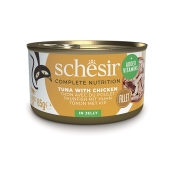 Schesir Cat Tuna&Chicken in Jelly вологий корм для котів з тунцем та куркою у желе 85 г (арт 750051)
