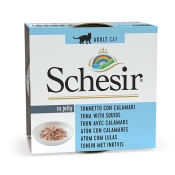 Schesir Cat Tuna&Squid in Jelly вологий корм для котів з тунцем та кальмарами в желе 85 г (арт 172716)