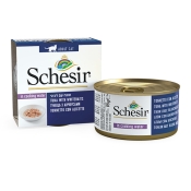 Schesir Cat Tuna&Whitebaits in Cooking Water вологий корм для котів з тунцем та мальками у власному соку 85 г (арт 750525)