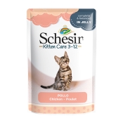 Schesir Kitten Care Chicken in Jelly вологий корм для кошенят з куркою в желе 85 г (арт 171047)